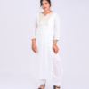 white festive wear kurta