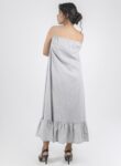 Sleeveless Dolphin Grey Maxi Dress